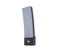 Lutec IP54 Kira PIR Integrated LED Wall Light - Grey
