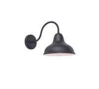 Lutec 5290802012 DETROIT IP23 E27 Outfoor Wall Light - Matt Black (Lamp Not Included)