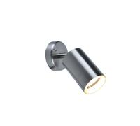 Lutec 5511020001 RADO IP44 GU10 Outdoor Adjustable Down Wall Light - Stainless Steel (Lamp Not Included)