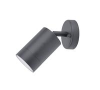 Lutec 5511020424 RADO IP44 GU10 Outdoor Adjustable Down Wall Light - Graphite (Lamp Not Included)