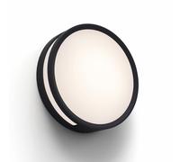 Lutec 6382201012 ROLA 11.6W IP54 LED Wall or Ceiling Light 3000K - Matt Black
