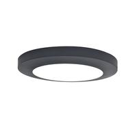 Lutec 6392202457 KAYAH 16.5W IP54 LED Wall or Ceiling Light 3000K - Dark Grey