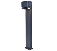 Lutec 6604004118 CYPRES IP44 GU10 Outdoor Bollard Light c/w Adjustable Heads - Anthracite Grey (Lamp Not Included)