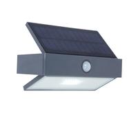Lutec 6910601335 ARROW 2.3W IP44 LED Solar Outdoor Wall Light with PIR 5000K - Dark Grey