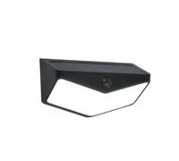 Lutec 6915101330 WINGS 3.7W IP44 LED Solar Outdoor Wall Light with PIR 5000K - Matt Black