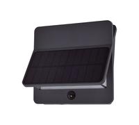 Lutec 6915401118 ALETA 12.6W IP54 LED Solar Outdoor Wall Light with PIR 3000K - Dark Grey