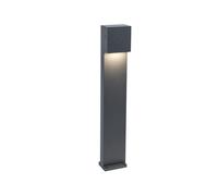 Lutec 7104001118 GEMINI XF 7.4W IP54 LED Outdoor Bollard Light 4000K - Dark Grey
