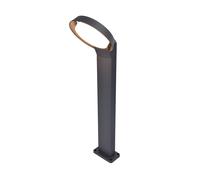 Lutec 7105701118 POLO 15W IP54 LED Outdoor Bollard Light 3000K - Dark Grey