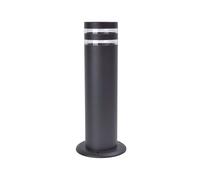 Lutec 7204803118 FOCUS IP44 GU10 Outdoor Bollard Light - Anthracite Grey (Lamp Not Included)