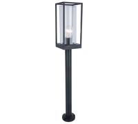 Lutec 7288801012 FLAIR IP44 E27 Outdoor Bollard Light - Matt Black (Lamp Not Included)