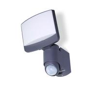 Lutec 7625601345 SUNSHINE 15.4W IP54 LED Floodlight with PIR 5000K - Dark Grey