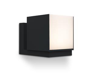 Lutec Cuba LED Outdoor Wall Light - Matt Black
