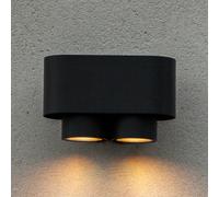 LUTEC Cypres outdoor wall light, IP44, 2-bulb