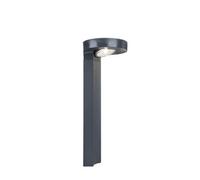 DISO Grey Solar LED Bollard Light | Adjustable Head | 200 Lumens Outdoor Pathway