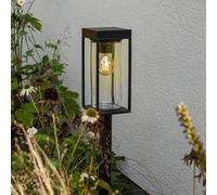 LUTEC Flair solar path light, sensor, ground spike, dimmable