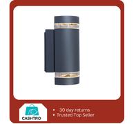 Lutec Focus PIR Up & Down Wall Light - Dark Grey