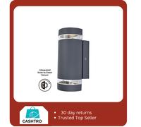 LUTEC Focus Wall Dusk to Dawn Sensor - Dark Grey