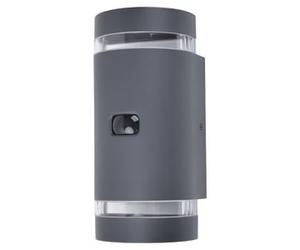 Lutec Focus PIR Up & Down Wall Light - Dark Grey