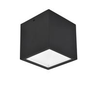 LUTEC GEMINI LED outdoor ceiling light, black, 9 x 9 cm, IP65