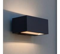 LUTEC GEMINI LED outdoor wall lamp, dark grey, 14 cm, IP54, up/down