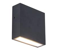 Lutec Gemini XF LED Outdoor Wall Light - Matt Black