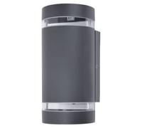 Lutec Focus Outdoor Wall Dusk to Dawn Sensor - Dark Grey