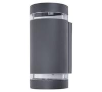 Lutec IP44 Focus Wall Light - Dark Grey