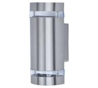 Lutec IP44 Focus Wall Light - Stainless Steel