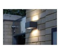 Lutec LED Outdoor Light Wall Lamp Gemini Anthracite IP54 10,5W Warm up & Down