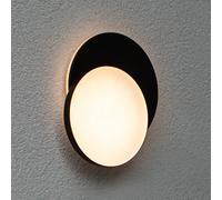 LUTEC LED outdoor wall light Goleta, black, variable shape, CCT