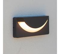 LUTEC LUPS LED outdoor wall light, dark grey, width 23 cm, IP54
