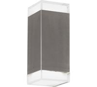 LUTEC TABO LED Outdoor Wall Light | Stainless Steel Up Down Exterior Lamp Porch