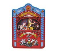 Lutèce Créations Animated music box/musical box in the shape of a theater made of chromolithographed metal with automatons on the theme of the circus - Entry of the gladiators (Julius Fučík)