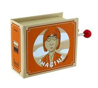 Lutèce Créations Book-Shaped Music Box - Imagine (J. Lennon) - 18-Note Mechanism - Cardboard & Metal - Traditional Style - 5 x 6 x 3 cm - Unisex - All Ages - Children & John Lennon Fans