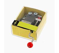 Lutèce Créations Hand-cranked music box/musical box made of cardboard with transparent window and 18-note musical mechanism - Zorba the greek (Míkis Theodorákis)