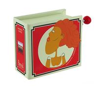 Lutèce Créations Hand-cranked music box/musical box made of illustrated cardboard in the shape of a book with 18-note musical mechanism - Habanera - Carmen - Love is a rebellious bird (Georges Bizet)