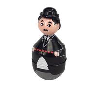 Lutèce Créations Roly-poly toy made of metal/chromolithographed tin toy representing Charlie Chaplin or the tramp - Vintage Collectible Item for Adults Only