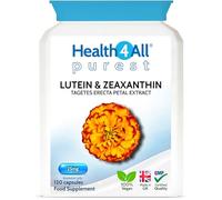 Lutein and Zeaxanthin 25mg 120 Capsules, 4 Months Supply, Vision Support | Purest Natural Marigold Extract, Eye Health Supplement | Made in UK by Health4All