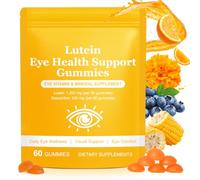Lutein and Zeaxanthin Supplement 60 Gummies, Eye Health Supplement with Lutein Zeaxanthin Vitamins A, C, and E Support Visual, Eye Health