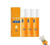 Lutein Eye Essence Oil, Dark Circle Eye Cream, Eye Cream Anti Aging, Eye Serum for Dark Circles, Lutein VC Eyes Serum Oils Solution Roller Ball for Women and Men (8ml, 3PC)