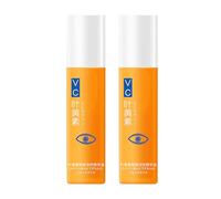 Lutein Eye Essence Oil, Vc Lutein Anti-Wrinkle Serum Roller for Dark Circle and Puffy Eyes,Firming Fine Lines, Smoothing&Brightening Eye Round Area Skin (2Pcs)