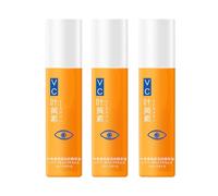 Lutein Eye Essence Oil, Vc Lutein Anti-Wrinkle Serum Roller for Dark Circle and Puffy Eyes,Firming Fine Lines, Smoothing&Brightening Eye Round Area Skin (3Pcs)