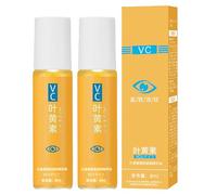 Lutein Eye Essence Oil,Vitamin C Lutein Eye Serum Oil for Dark Circles and Puffiness,Anti-Wrinkle Roller Serum for Tightening,Smoothing&Brightening Skin (One Size, 2Pcs)