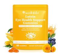 Lutein Eye Gummies for Screen Use - with Zeaxanthin, Vitamin A, C & E - Daily Eye Support Supplement for Digital Lifestyles - Vegan Berry Flavour Gummies - 60 Count (30 Day Supply)