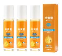 Lutein Eye Serum Oil, Lutein Eye Wrinkle Essences Oil,Vitamin C Luteins Eye Serum Oils, Brightening The Eye Area Reducing Dark Circles, Lutein Rollerball Serum for Women Men All Skin Types (10ml, 3PC)