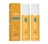 Lutein & VC Eye Essence Oil, Anti Aging Anti Wrinkle Eyes Oils with Massage Ball, Caring for Eye Area, Improve Dark Circles and Bags, Hydrating and Moisturiziing for All Skin Types (2)