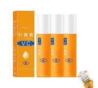 Lutein VC Eye Essence Oil, Eye Tightening Cream Instant, Eyes Drops Brightening,Lutein Serum Rollerball for Dark Circles and Puffy Eyes, Hydrating Anti Aging Essence Oil, Improve Eyes Bags (8ml, 3PC)