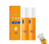 Lutein VC Eye Essence Oil, Eye Tightening Cream Instant, Eyes Drops Brightening,Lutein Serum Rollerball for Dark Circles and Puffy Eyes, Hydrating Anti Aging Essence Oil, Improve Eyes Bags (8ml, 2PC)