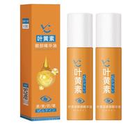 Lutein Wrinkle Oil,Vitamin C Lutein Eye Essence Oil for Dark Circles and Puffy Eyes,Anti Ageing Rollerball Serum for Smoothing,Firming&Brightening Eye Round Skin,for Women and Men (One Size, 2Pcs)