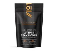 Lutein & Zeaxanthin with BioPerine® - 40mg Lutein 2.85mg Zeaxanthin - 90 Vegan Capsules - Natural Carotenoids from Marigold Extract - Resealable and Recyclable Pouch by Alpha01